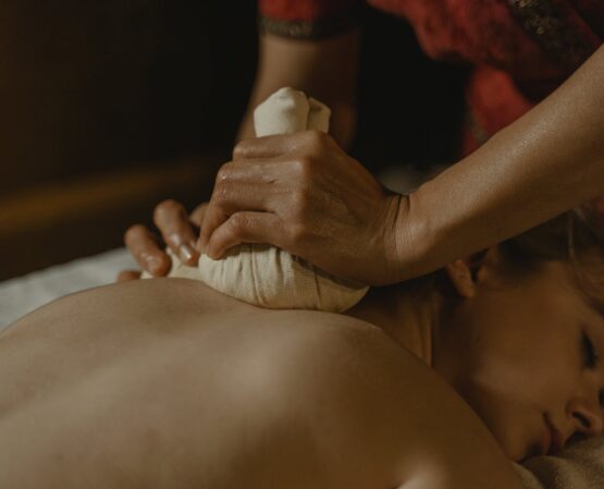 close up shot of a person doing a massage